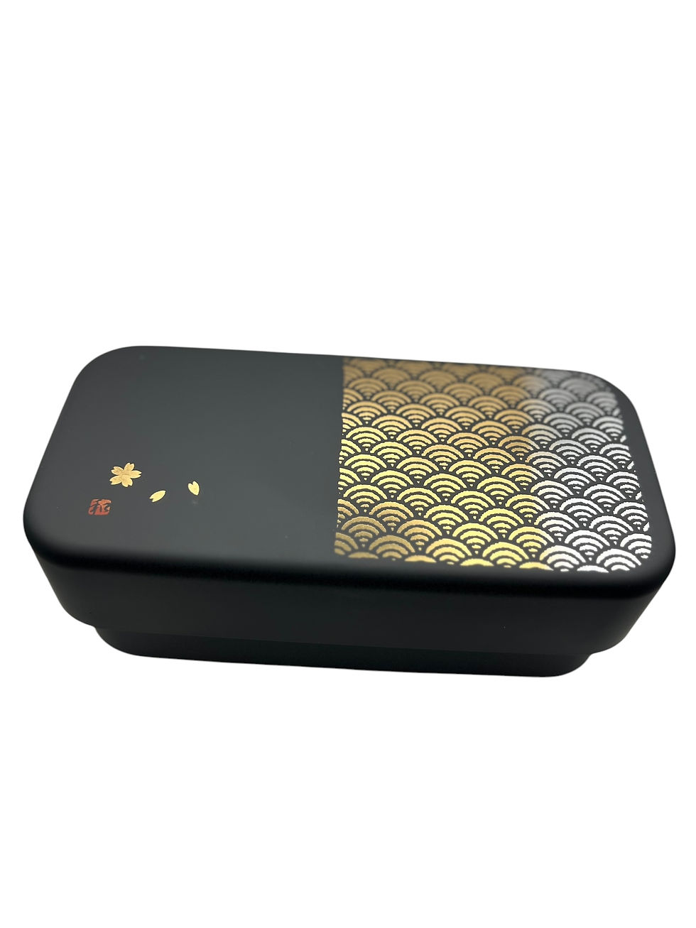 Miniaturbild: Bentobox Seigaiha Wellen Schwarz aus Japan Kawaii I/ Lunchbox /Bento