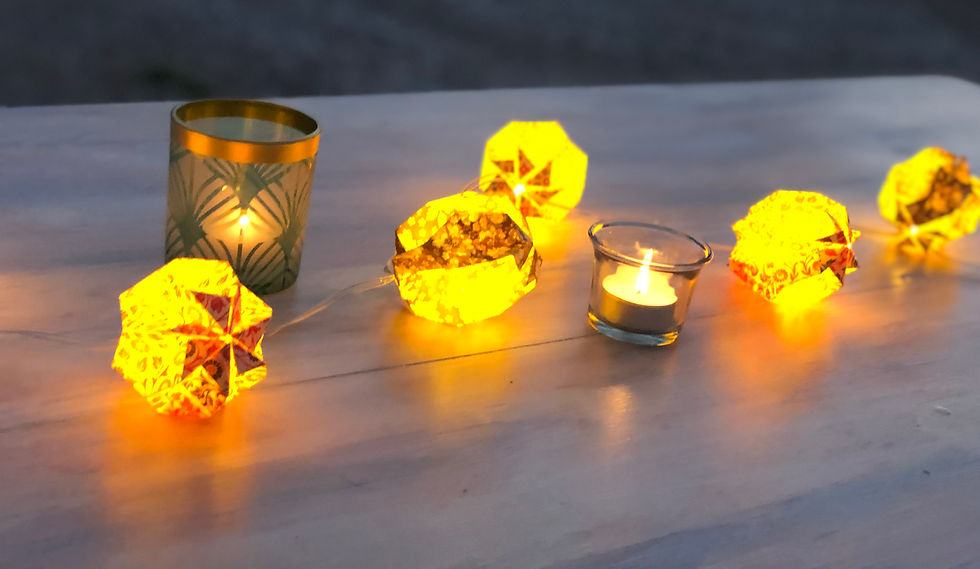 Miniaturbild: Lichterketten Plissee (Braun Rot )