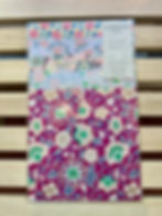 „Origami Papier Yuzen Washi Set Garten Lila, 10 Blatt, 5 Pflanzenmuster, 15×15 cm, handgefertigt in Japan“