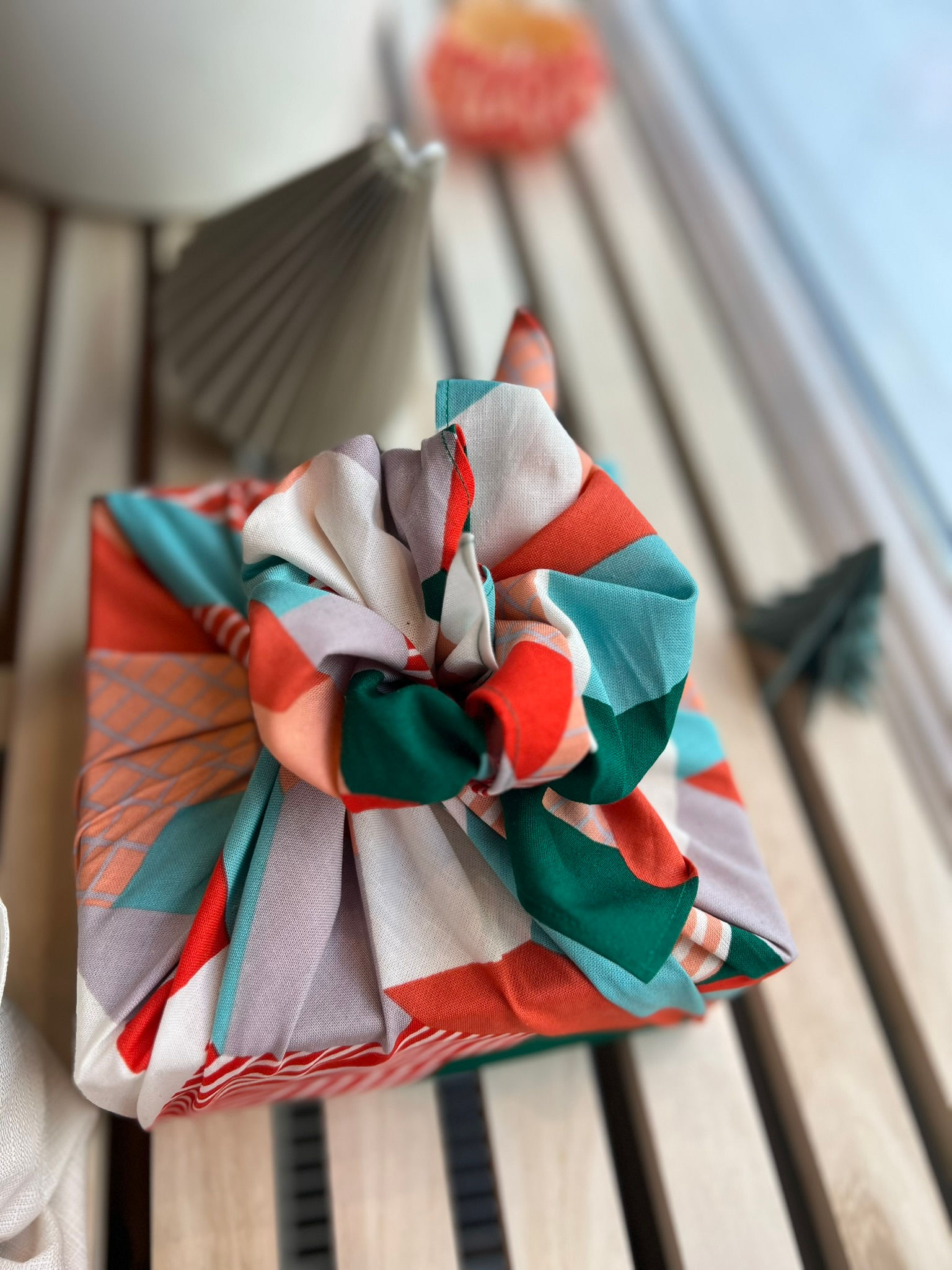 Furoshiki M 70 Cohare | Heimgrün Rot
