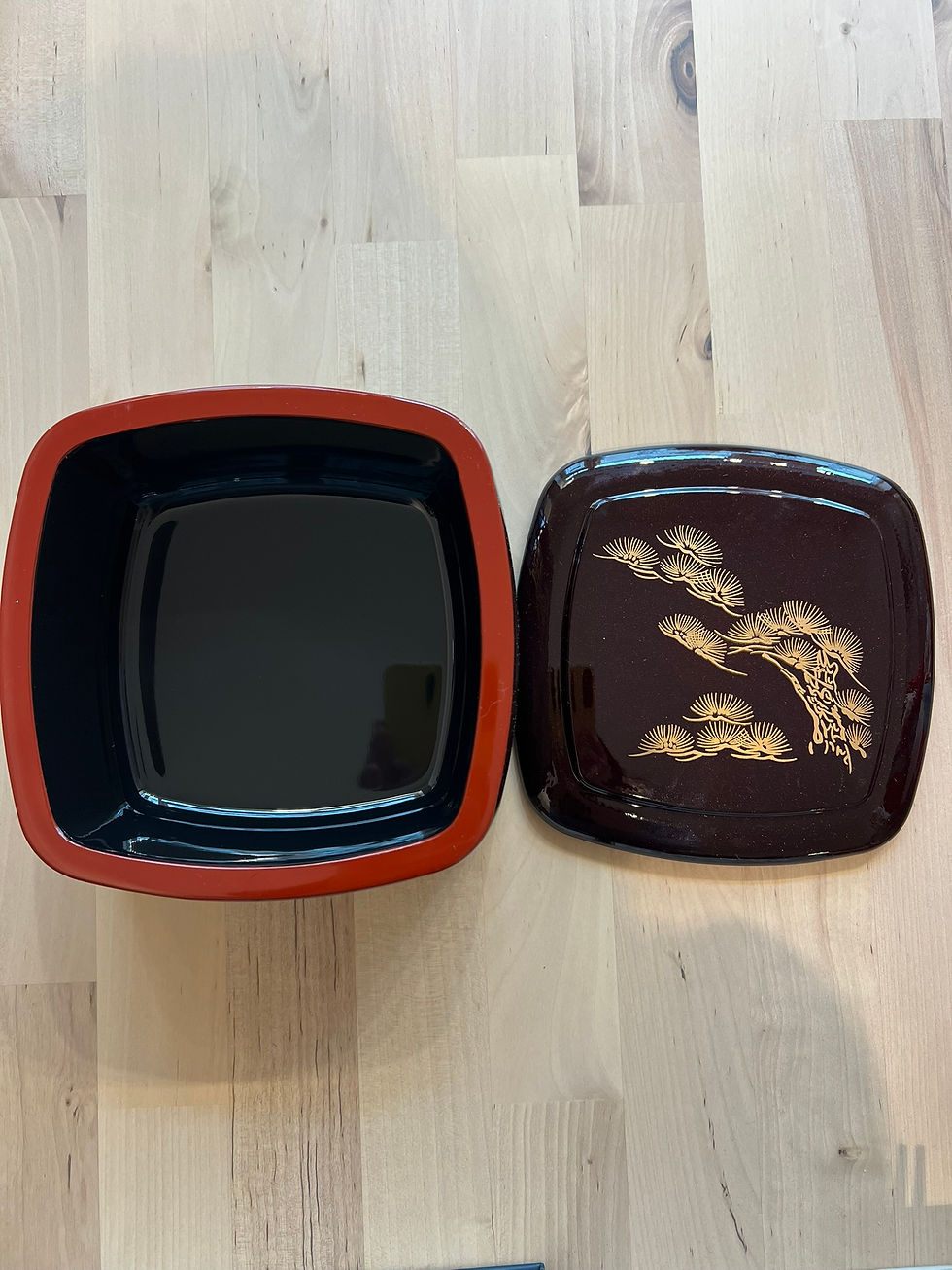 Miniaturbild: Chirashi box Matsu Kiefer braun aus Japan Chirashisushi Box/ Lunchbox /B