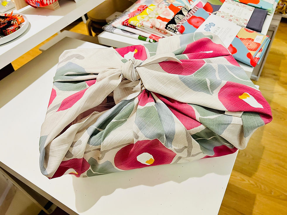 Miniaturbild: Furoshiki L 90 Yumeji Takehisa | Camellia Light Gray