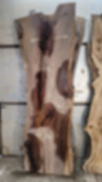 3x9ft black walnut live edge wood slab for dining tables & live edge countertops
