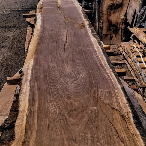 2x12ft live edge black walnut wood slabs