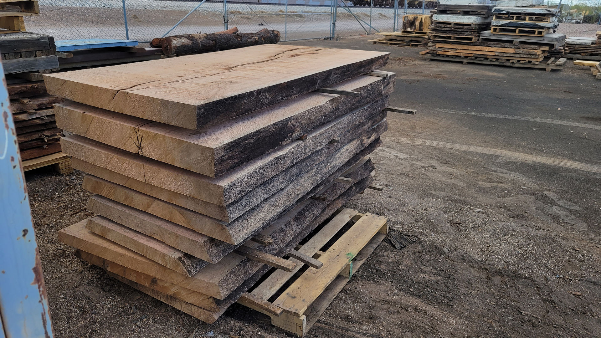 4x5ft live edge oak dining table slabs