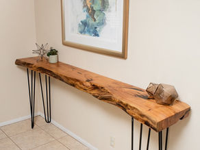 Mesquite Live Edge Console Table for Alex at Ave Styles