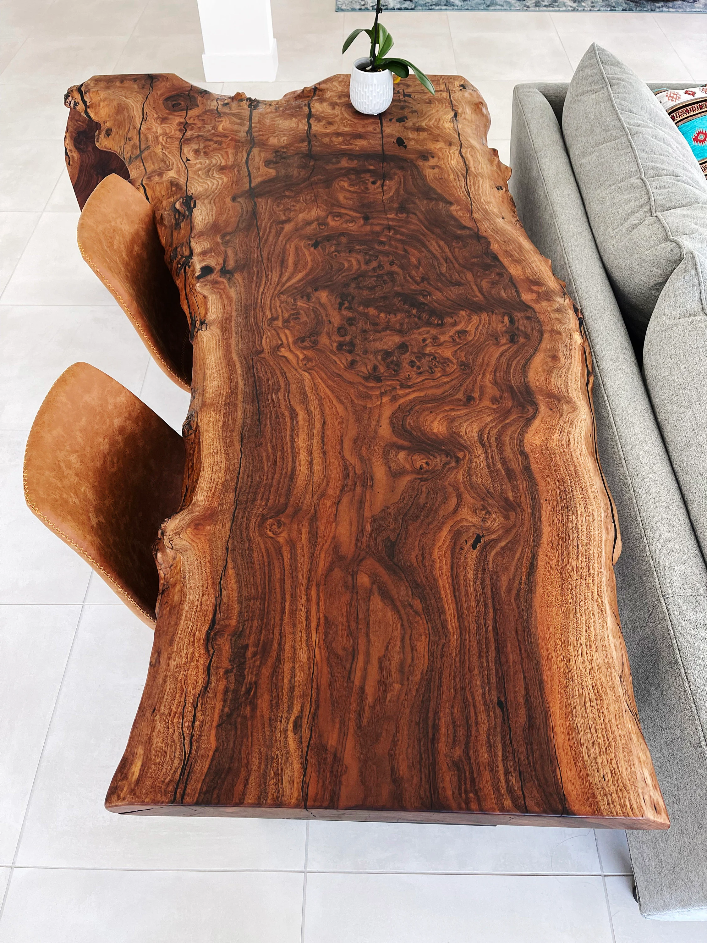 walnut live edge desk