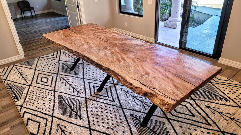 live edge dining table 4x10ft