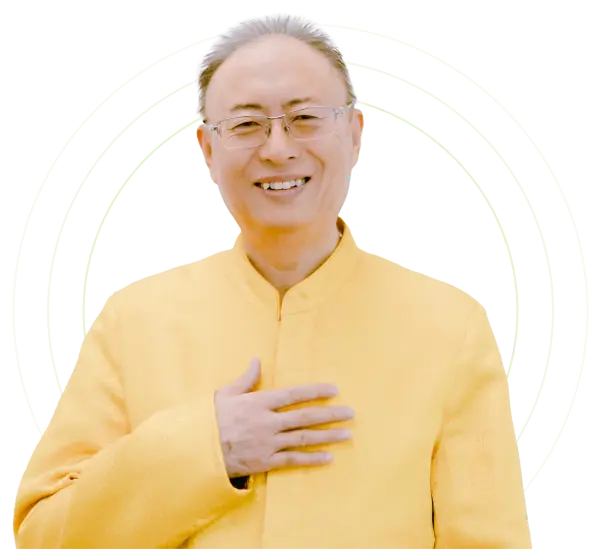 practitioners with their heart in prayer position above their heart