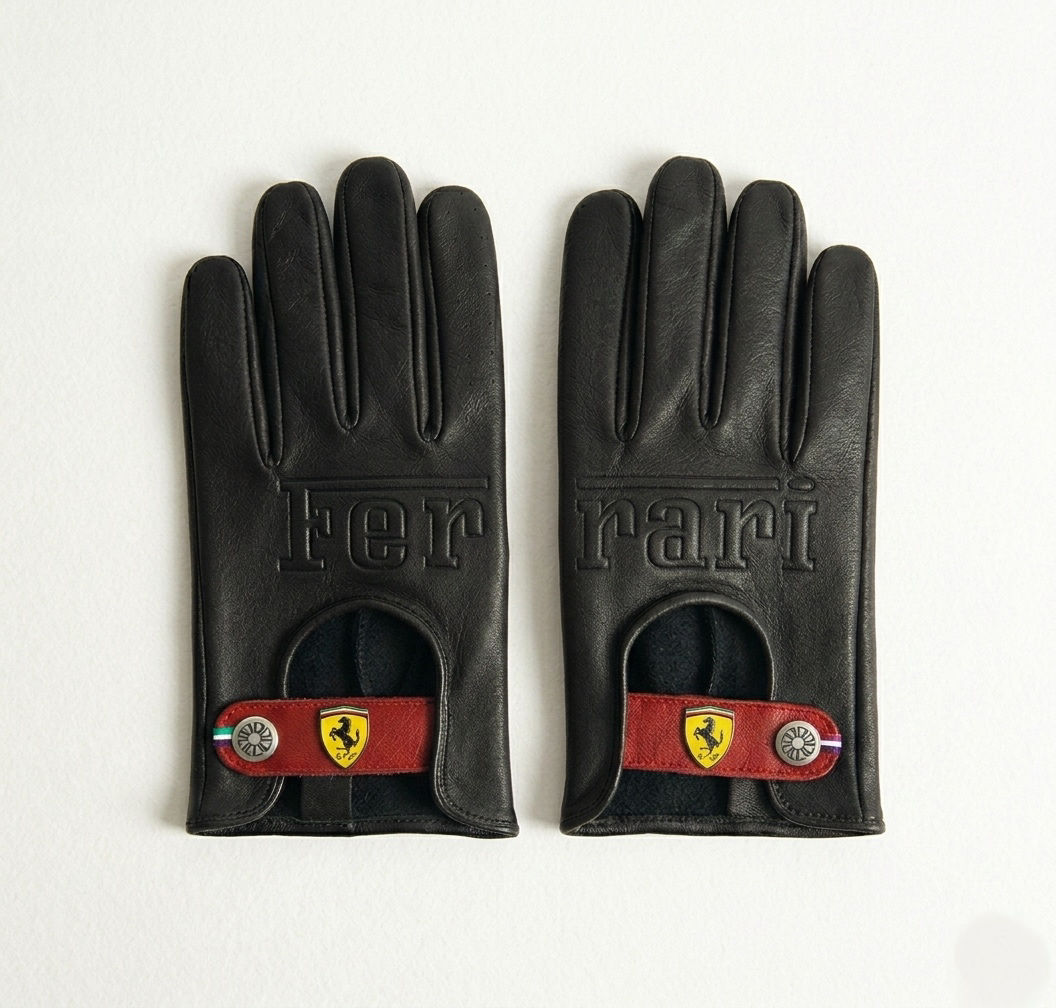 Ferrari Leather Drift Gloves