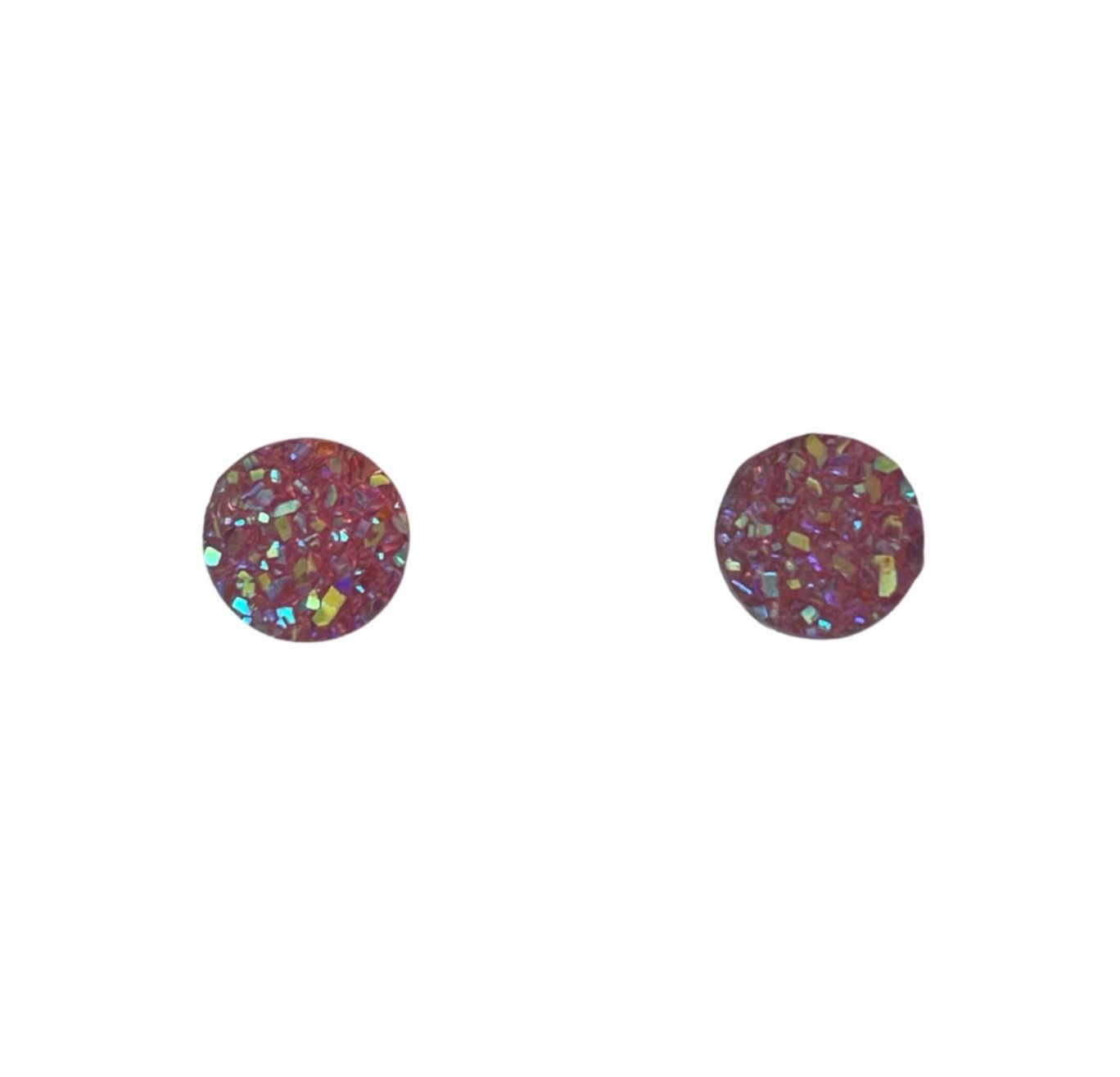 Pink Sparkle Studs