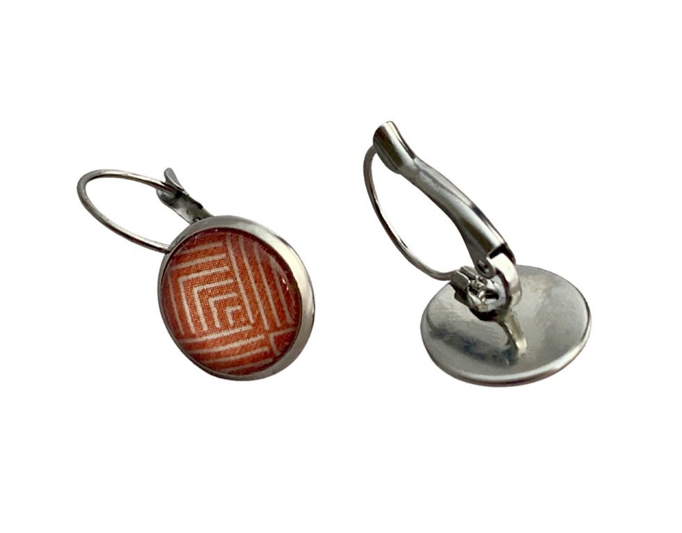 Thumbnail: Burnt Orange Cabochon Drops