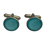Thumbnail: Peacock Blue Cufflinks