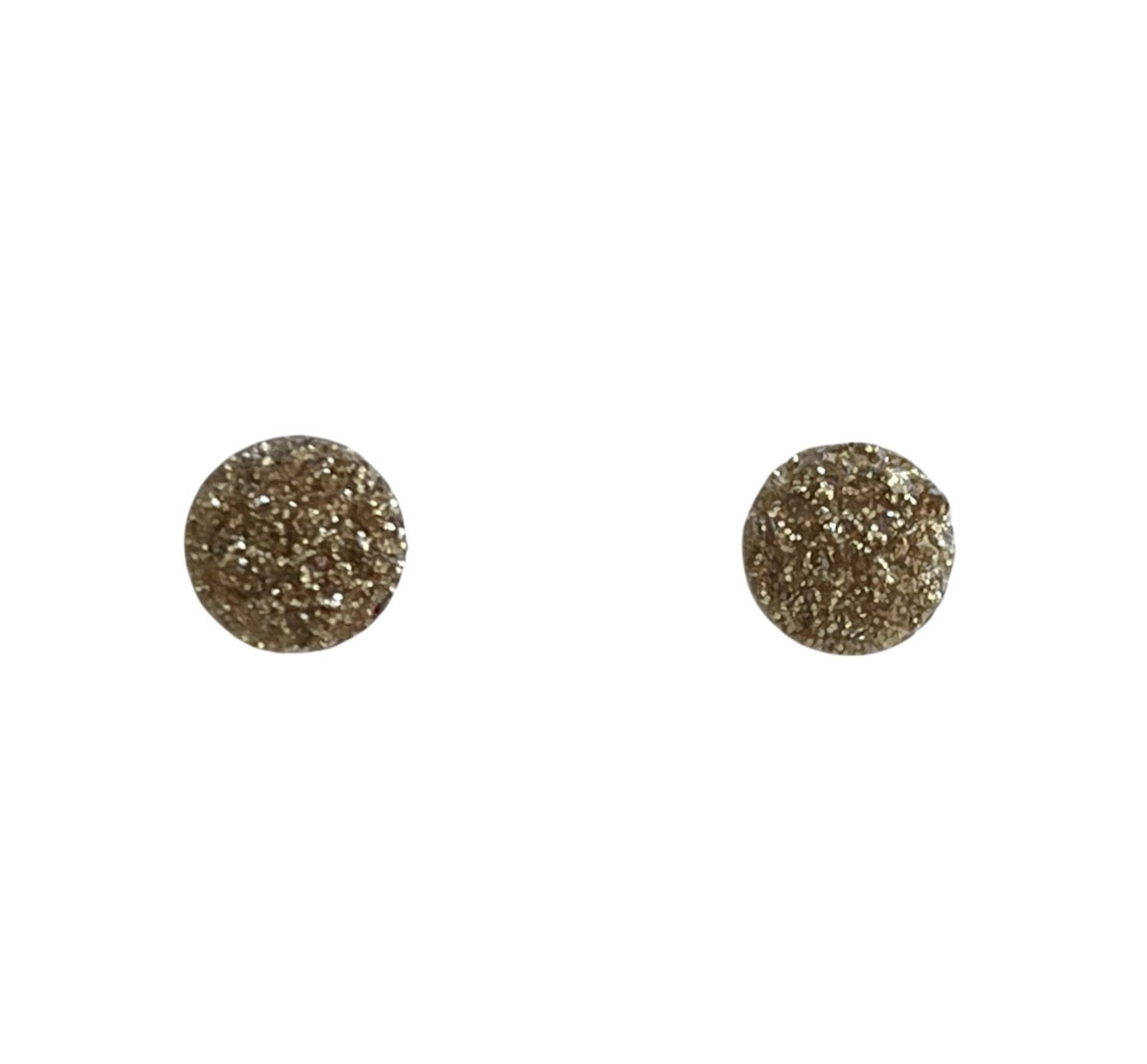 Gold Sparkle Studs