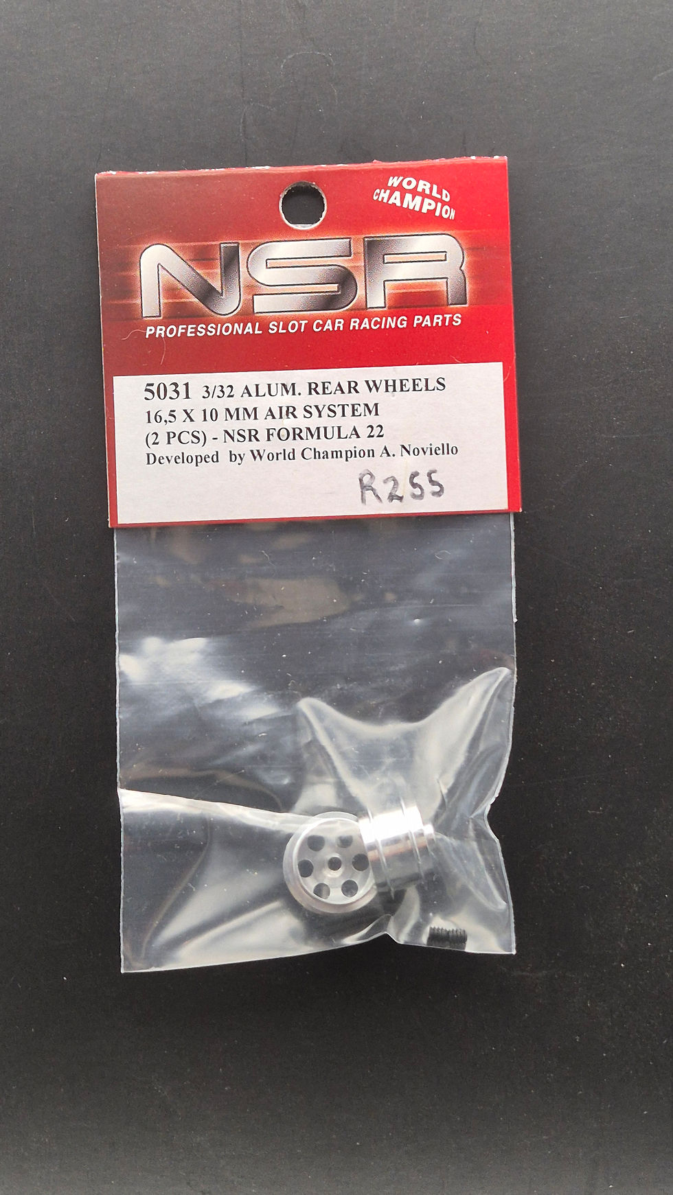 NSR-5031 3/32 Alum. Rear Wheels 16,5 X 10 mm Air System (2 Pcs) - NSR Formula 22