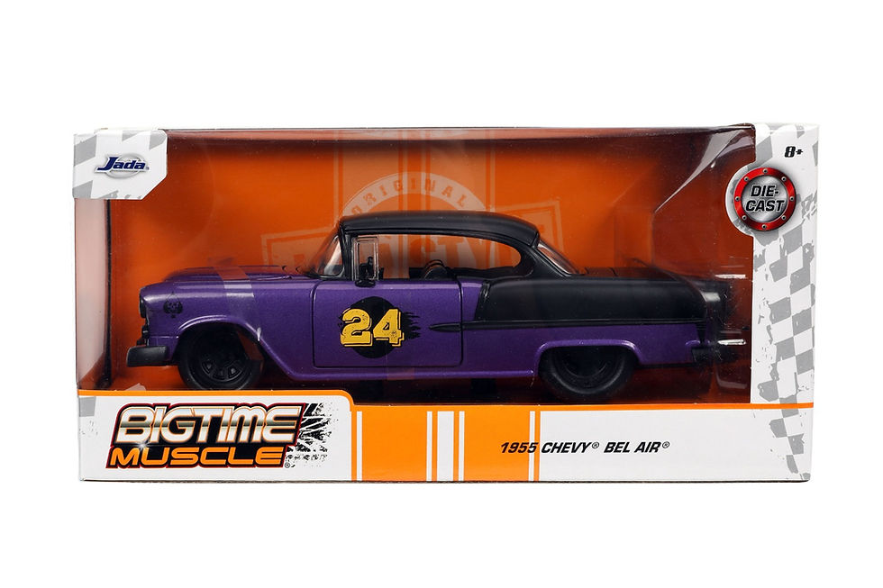 Thumbnail: 1/24 1955 Chevy Bel Air-Metallic, Purple, Gold
