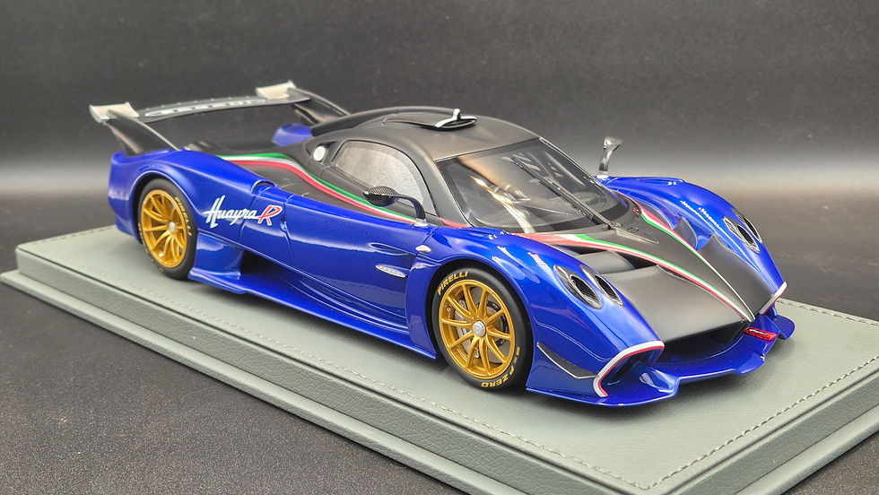 Thumbnail: Pagani Huayra R Matt Black and Blue France