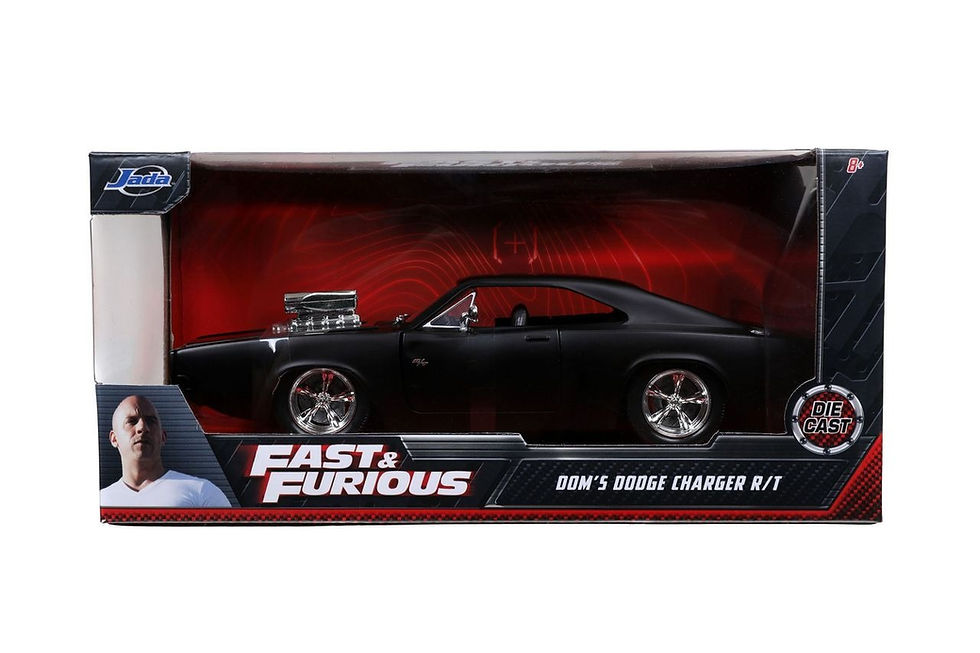 Thumbnail: 1/24 | FF | 1970 Dodge Charger (Street) | Primer Black | Window Box