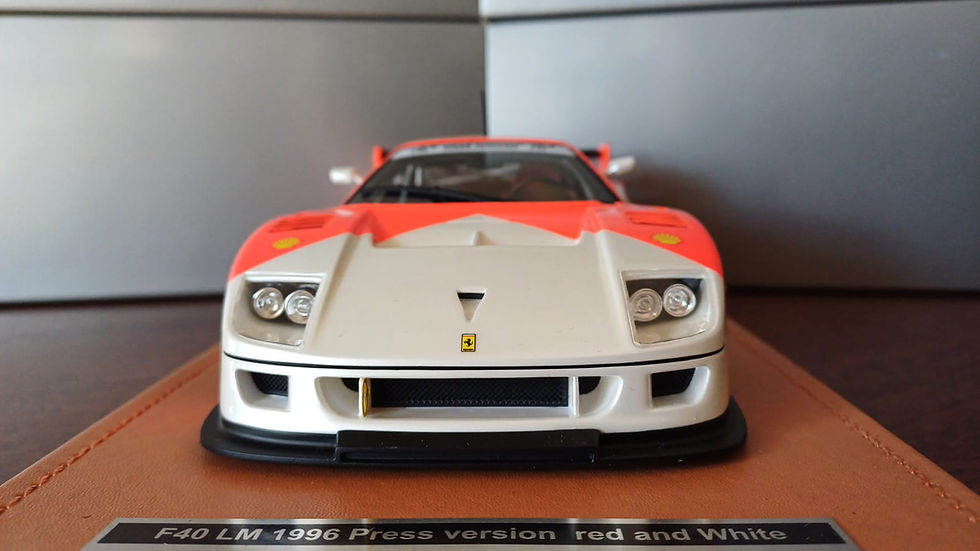 Thumbnail: Ferrari F40 LM 1996 Red and White with Black Wheels