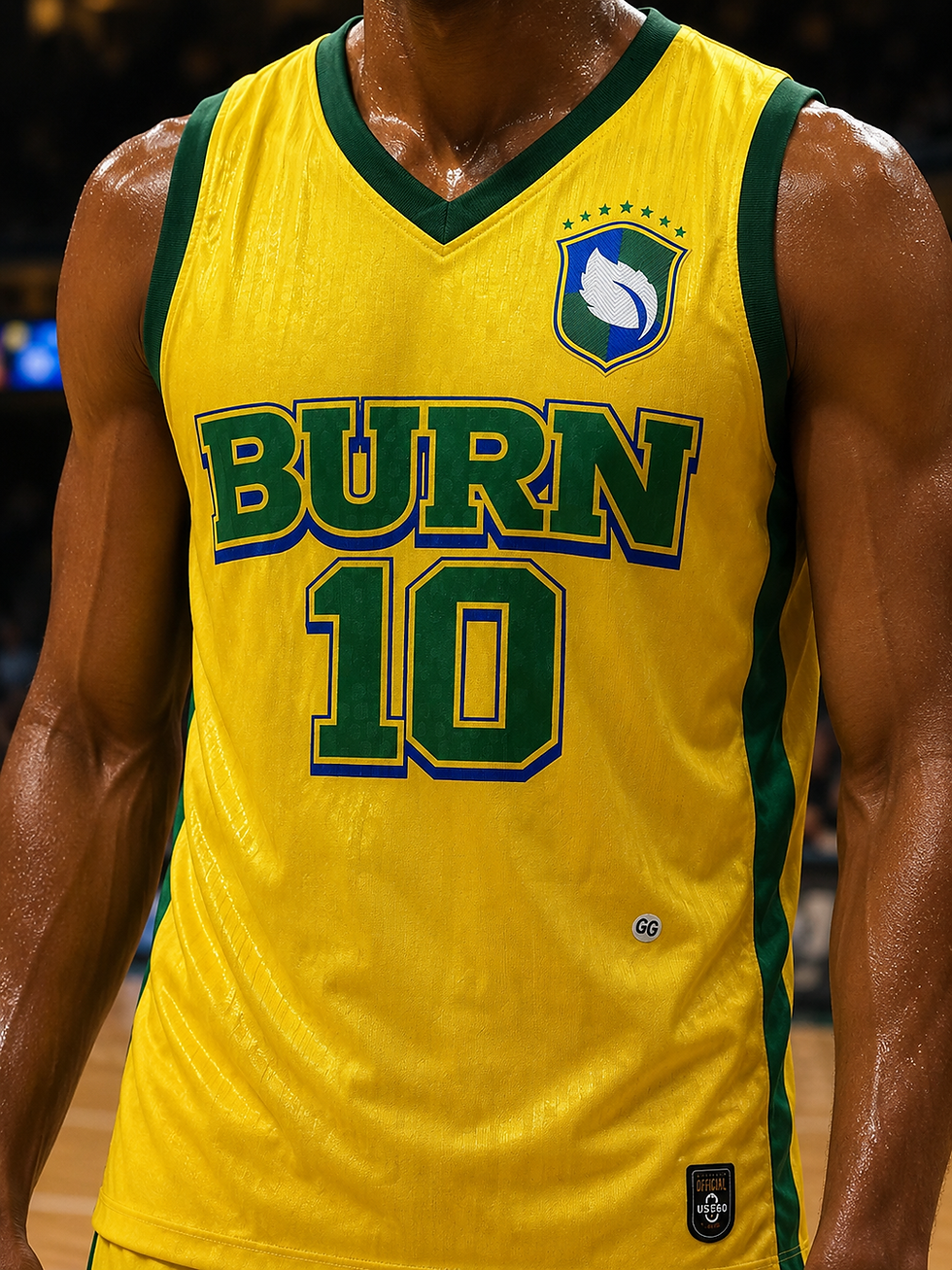 Miniatura: CAMISETA REGATA BASQUETE BURN É 10