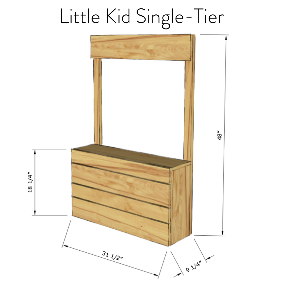 Thumbnail: Versatile Storefront for Kids with Blank DIY Sign