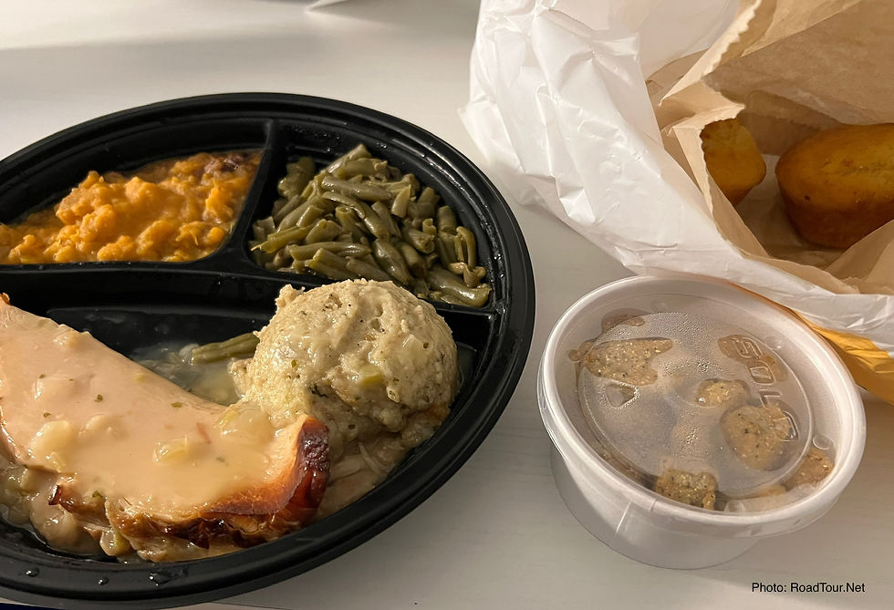 Homestyle Turkey & Dressing Meal (RoadTour.Net Photo)