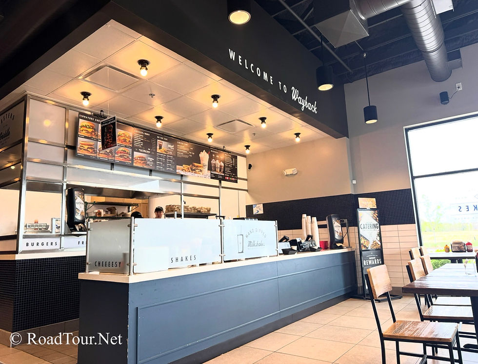 Interior of a Wayback Burgers Location - Photo: © RoadTour.Net