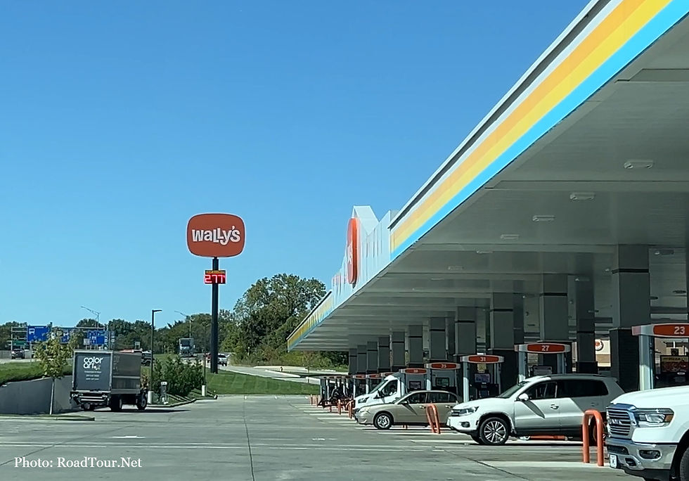 Outside of a Wally's Gas Station in Missouri