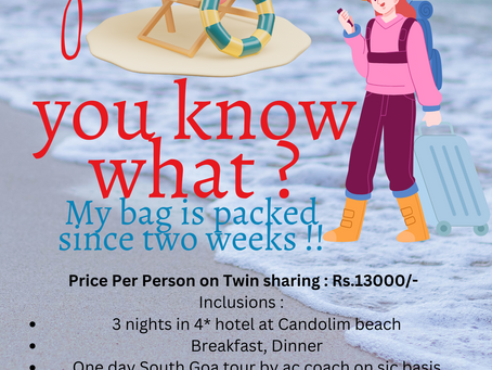 Hear the buzzing waves of the bee..aches! Come to Goa!