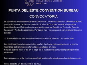 Convocatoria a Asamblea General Extraordinaria de Socios