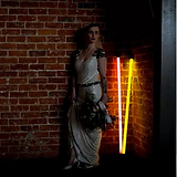 wedding hire neon light, industrial wedding venue