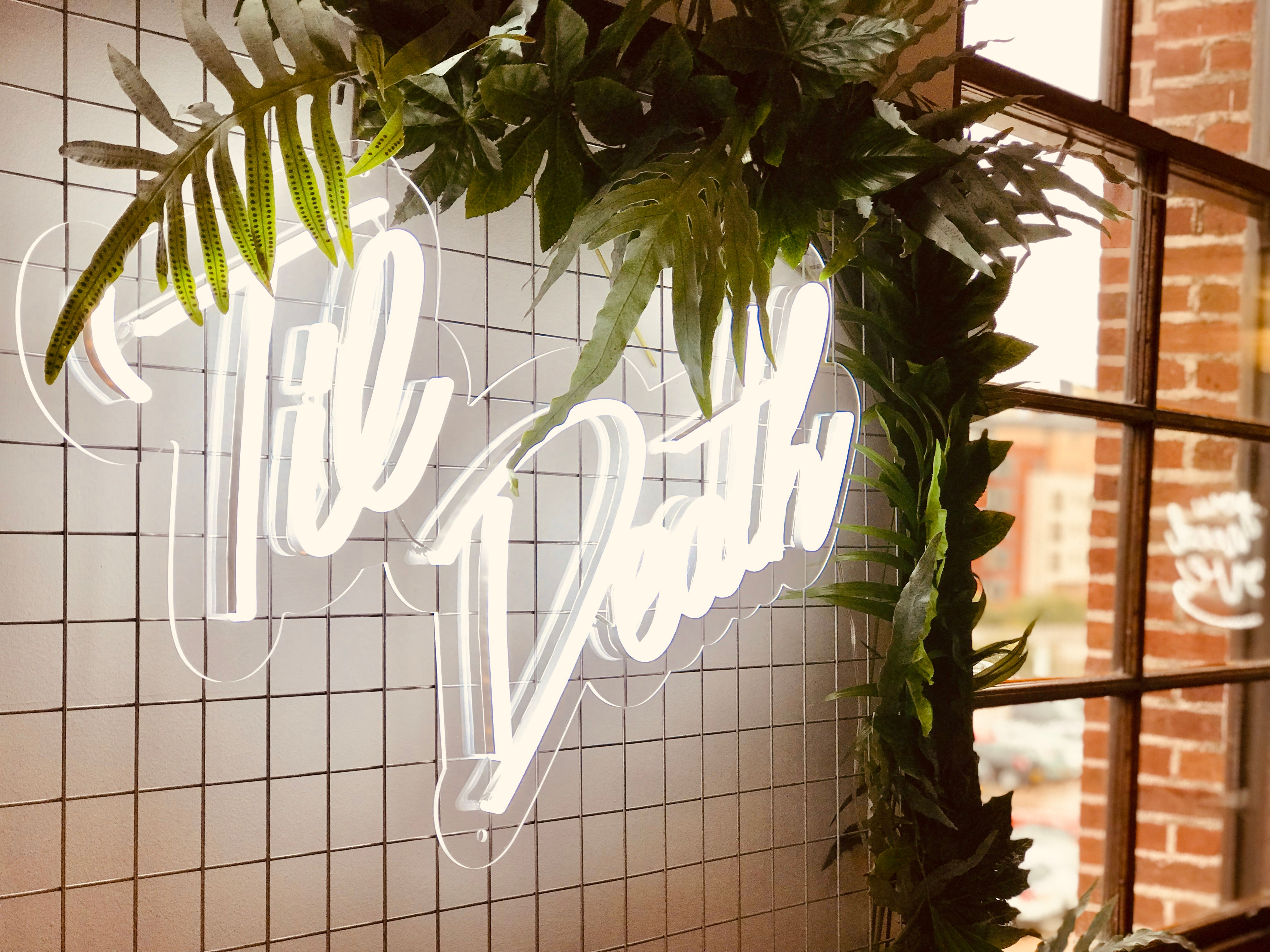 'TIL DEATH' NEON