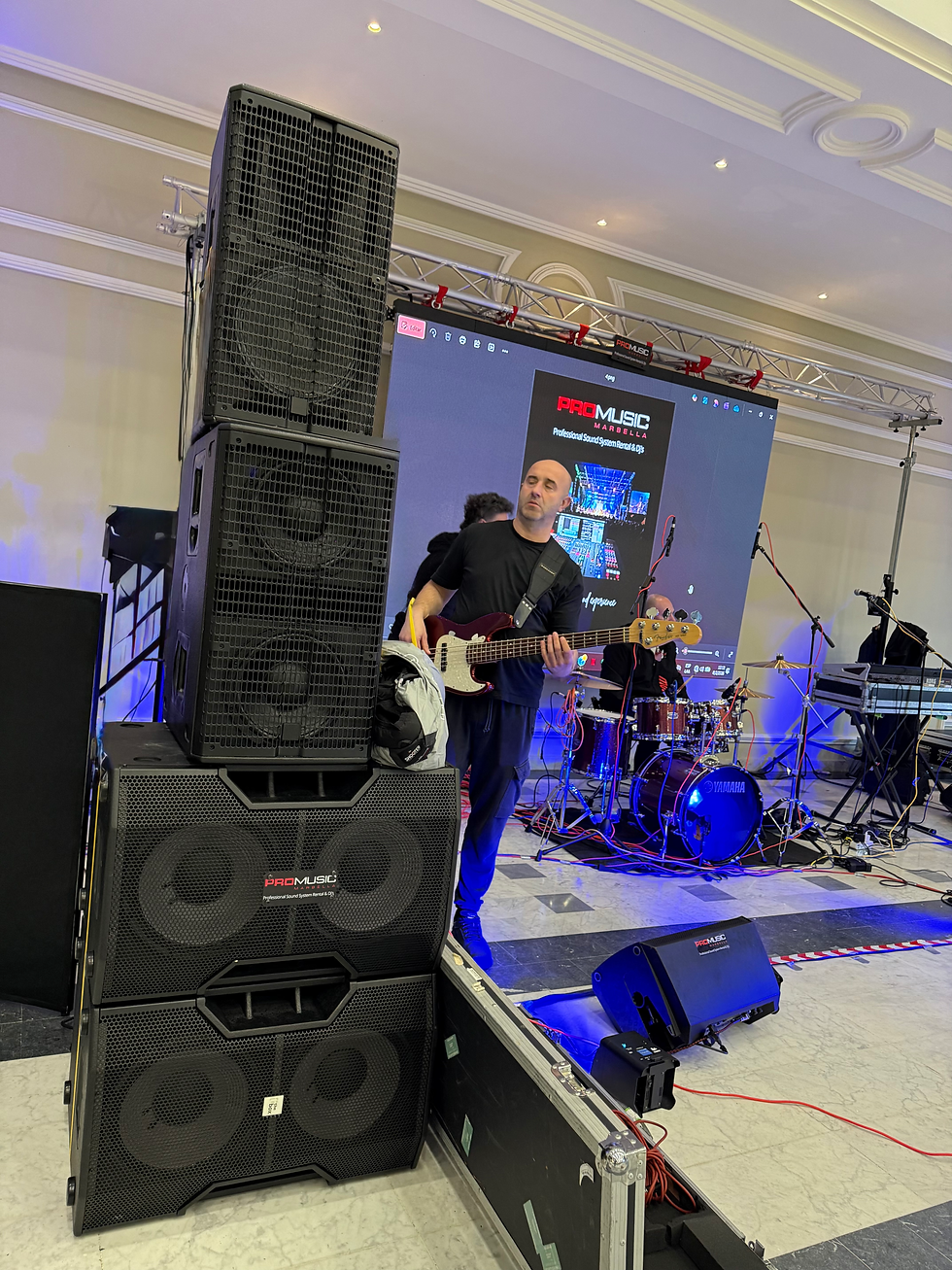 El mejor sonido para eventos en Marbella-Promusic Marbella The best sound for events in Marbella - Promusic Marbella