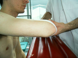 Strapping de l'épaule embase distale