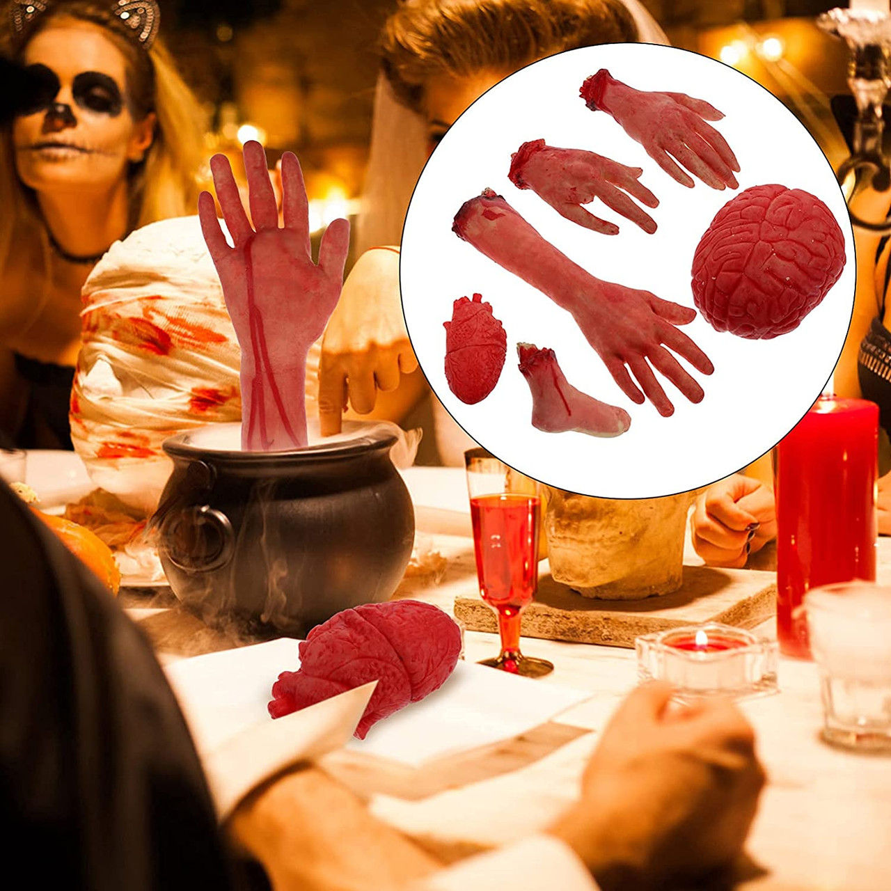 6 Piece Bloody Body Parts Deal