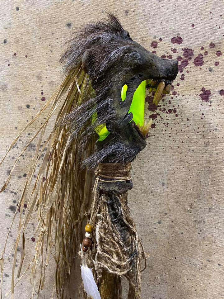 Thumbnail: 6' Lighted Baboon Swamp Stick