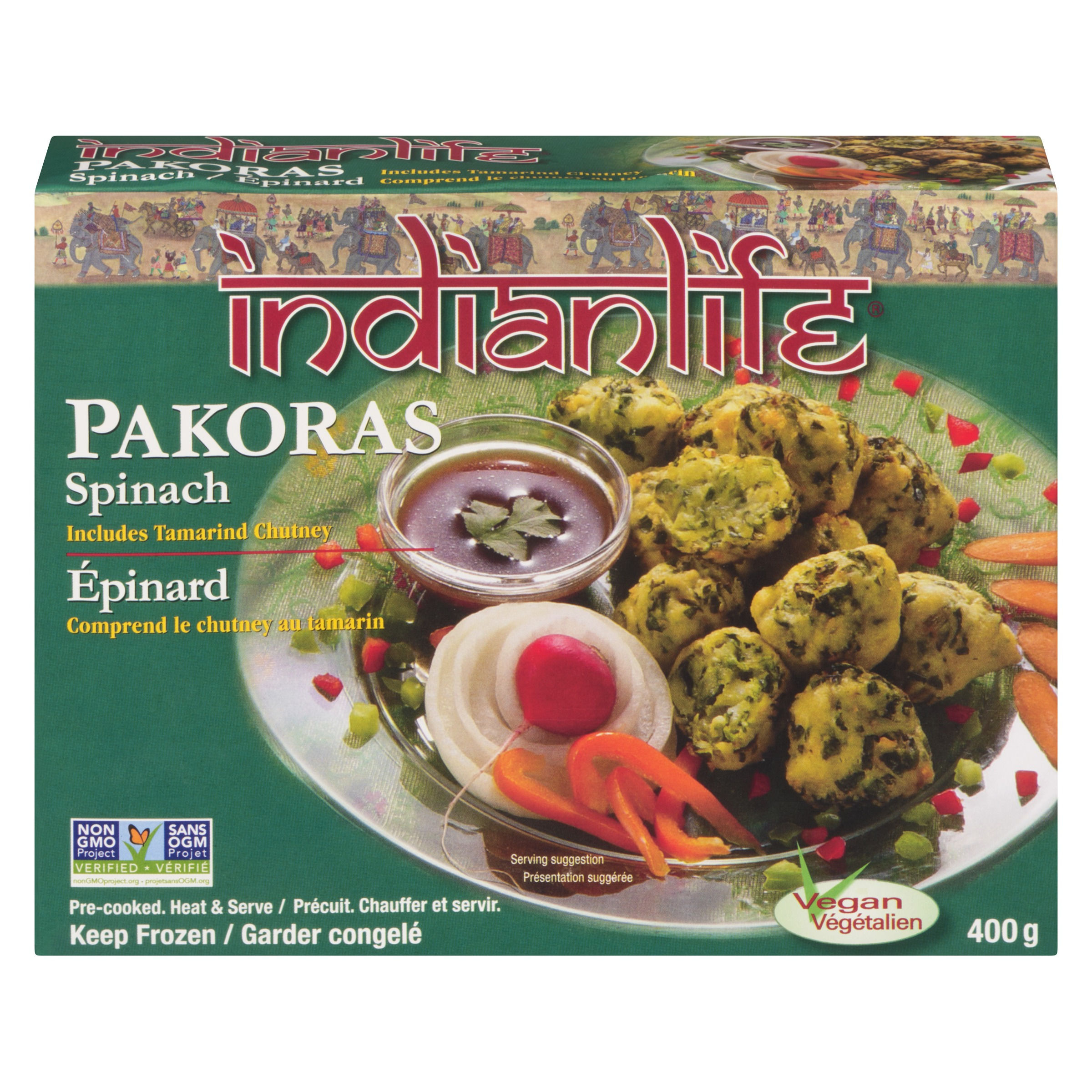Pakoras Spinach (Frozen Appetizers) Non GMO verified