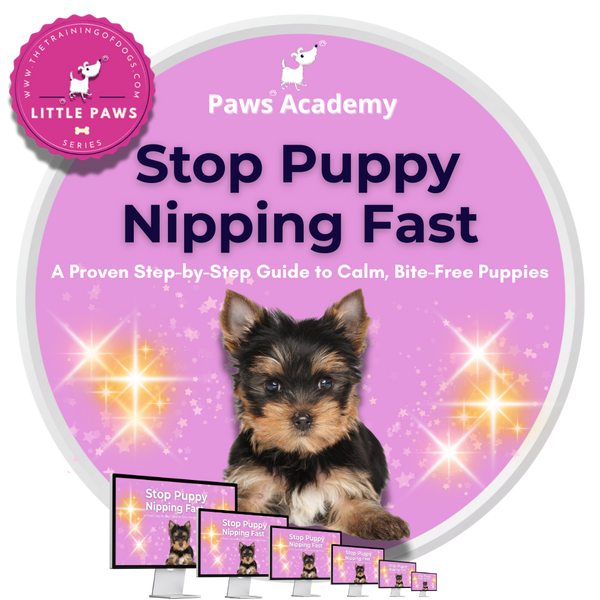 Stop puppy nipping fast course logo