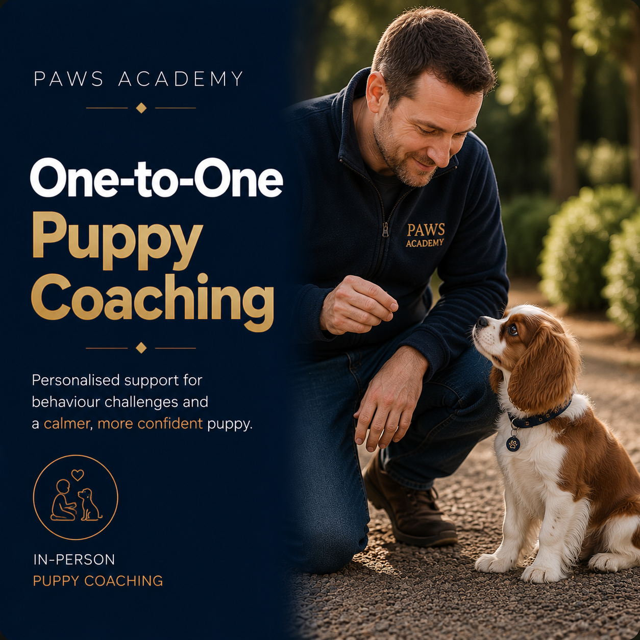 One to one puppy coaching