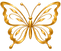 Ornate Metallic Gold Butterfly