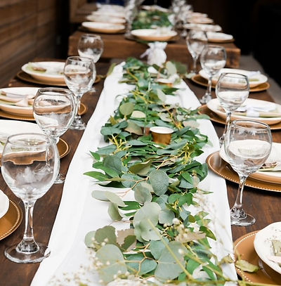 Micro wedding ceremony setup at The Heart of Julian patio