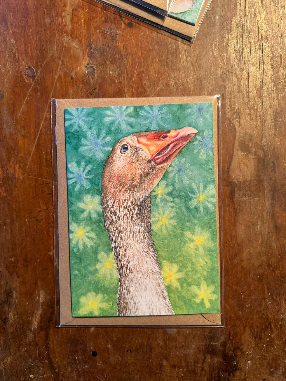 Goose Greeting Card Blank