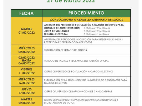 Calendario Electoral