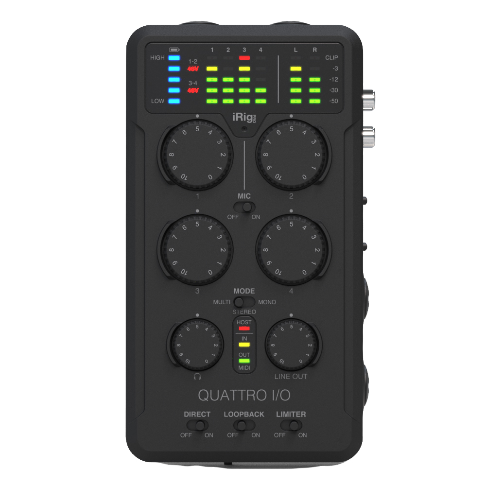 IK Multimedia iRig Pro Quattro I/O Deluxe bundle
