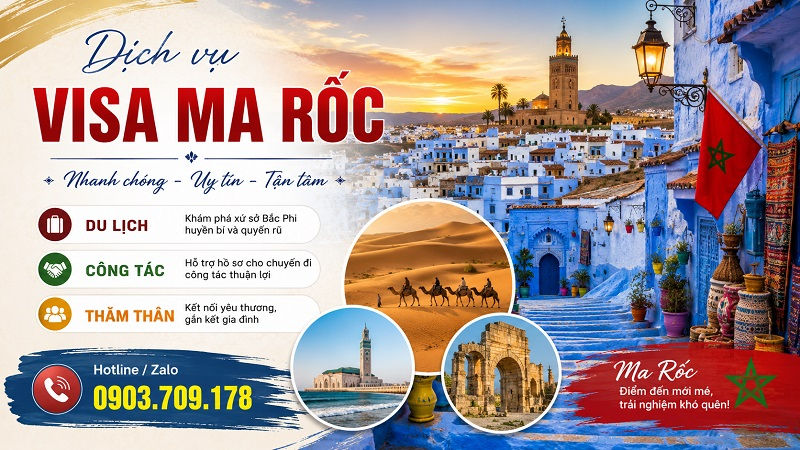 Dịch vụ làm visa Ma Rốc (Morocco visa) tại TPHCM nhanh và uy tín