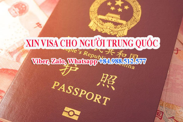 Xin visa cho người Trung Quốc vào Việt Nam