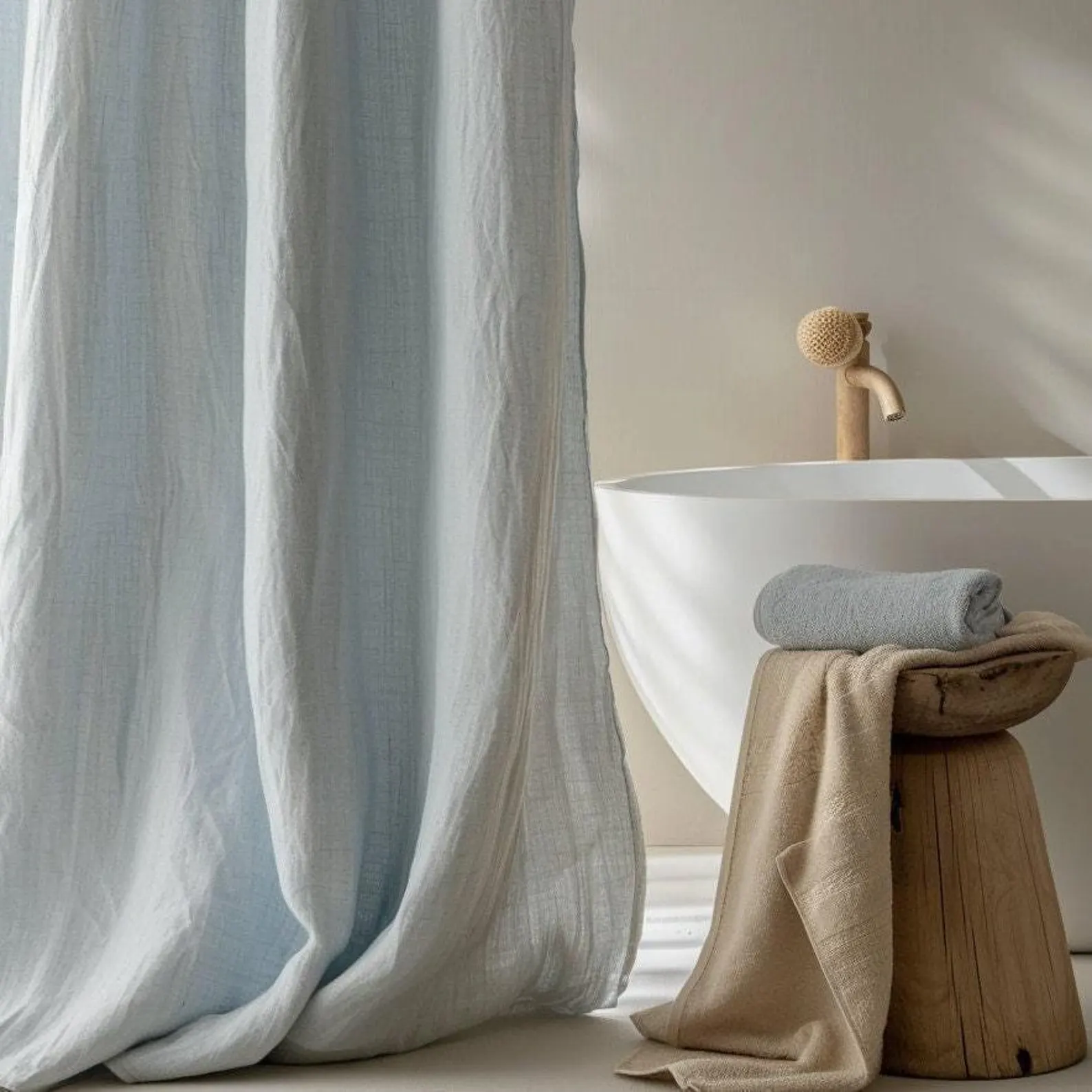 Custom Etsy Linen Shower Curtain
