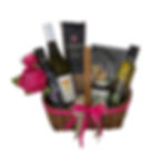 Präsentkorb Sapore d’Italia mit Weißwein, Pasta, Olivenöl, Pesto und Pistaziengebäck – italienisches Feinkost-Geschenk