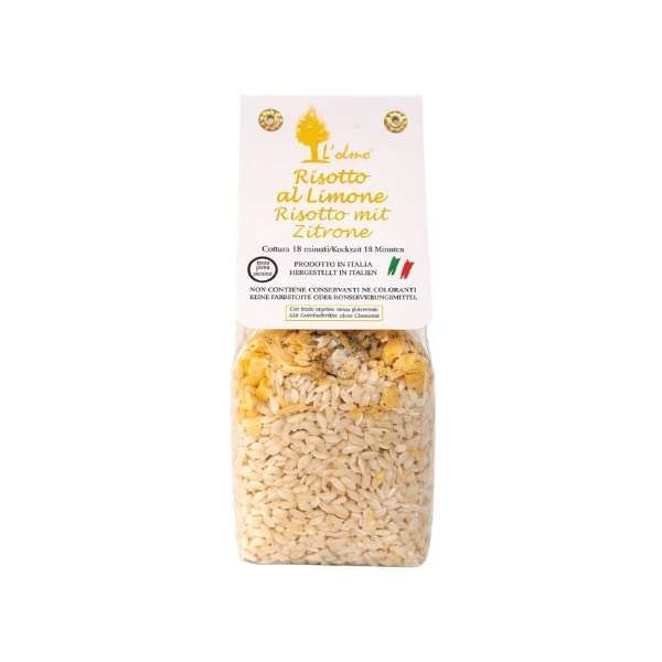 Risotto mit Zitrone L’Olmo Carnaroli italienische Risotto Mischung mit Carnaroli Reis und frischer Zitronennote.