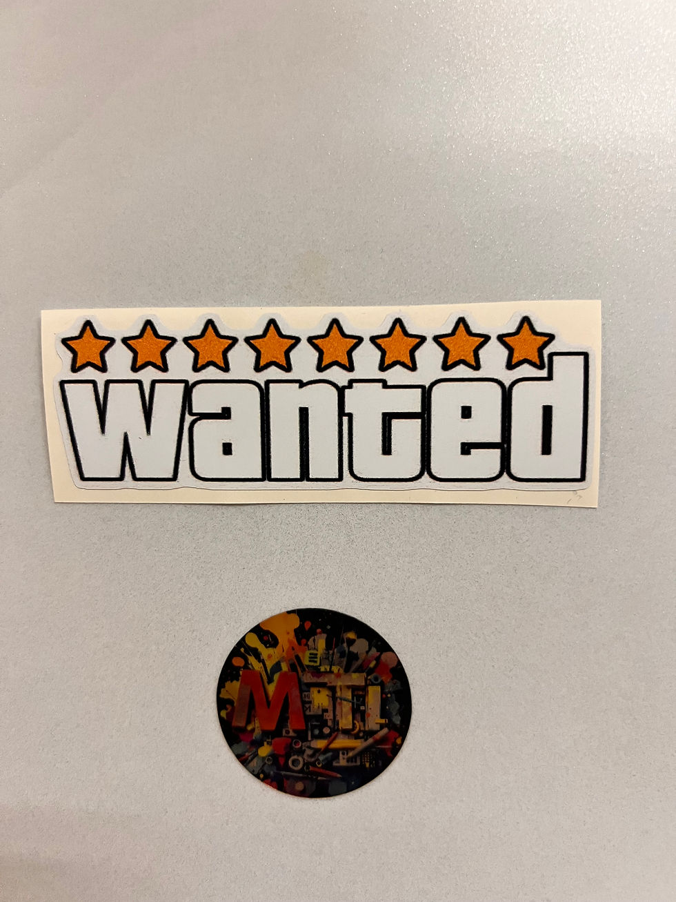 Wanted 10x3Cm Sticker Folyo Kaplama-Araba Motosiklet Kask Modifiye Aksesuar Aran